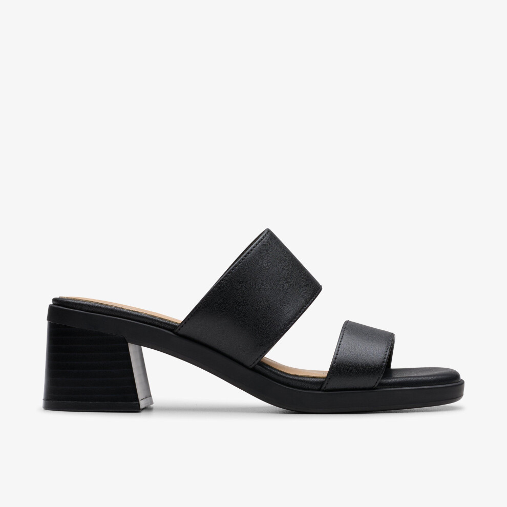 Clarks (Standard, 5 (Adults')) Jaylan Dusk Black Leather