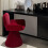 (Red, Fabric) Red 360 Swivel Dressing Chair 1