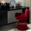 (Red, Fabric) Red 360 Swivel Dressing Chair 2