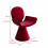 (Red, Fabric) Red 360 Swivel Dressing Chair 3