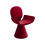 (Red, Fabric) Red 360 Swivel Dressing Chair 7