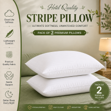 Super Soft Hollow Fibre Bed Pillows Comfortable Bounce Back Support Cushions for Better Sleep
