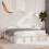 VidaXL vidaXL Bed Frame White 150 x 200 cm Solid Pine Wood 1