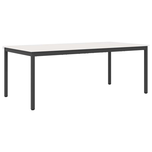 VidaXL vidaXL Dining Table White 200 x 100 x 75 cm Solid Pine Wood 1