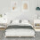 VidaXL vidaXL Bed Frame White 135 x 190 cm Solid Pine Wood 3