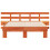 VidaXL vidaXL Bed Frame with Headboard Brown 135 x 190 cm Solid Pine Wood 5