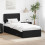 VidaXL vidaXL Bed Frame with Headboard Black 75 x 190 cm Engineered Wood 1