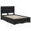 VidaXL vidaXL Bed Frame with Headboard Black Oak 120 x 190 cm Engineered Wood 4
