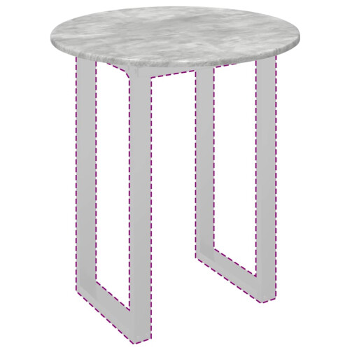 VidaXL vidaXL Table Top Concrete grey Ø 60 x 1.5 cm Engineered Wood 2