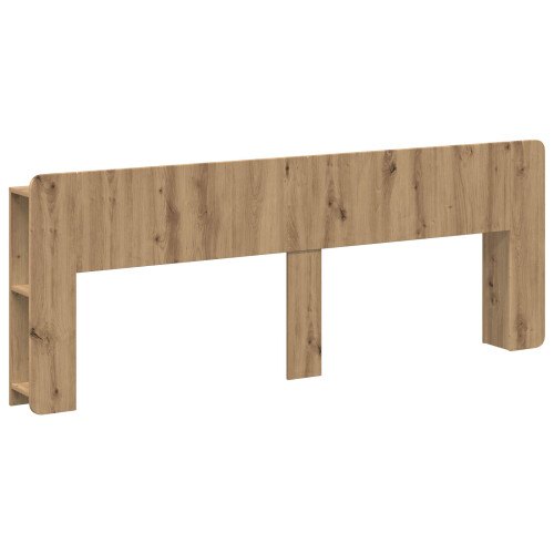 VidaXL vidaXL Headboard Cabinet with Storage Artisan Oak Engineered Wood 1