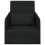 VidaXL vidaXL Folding Sofa Bed Black 65 x 80 x 83 cm Fabric 2