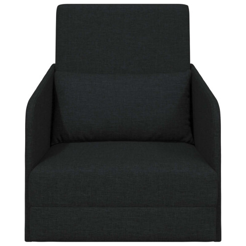 VidaXL vidaXL Folding Sofa Bed Black 65 x 80 x 83 cm Fabric 1
