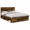 VidaXL vidaXL Bed Frame Smoked Oak 150 x 200 cm Solid Pine Wood 4