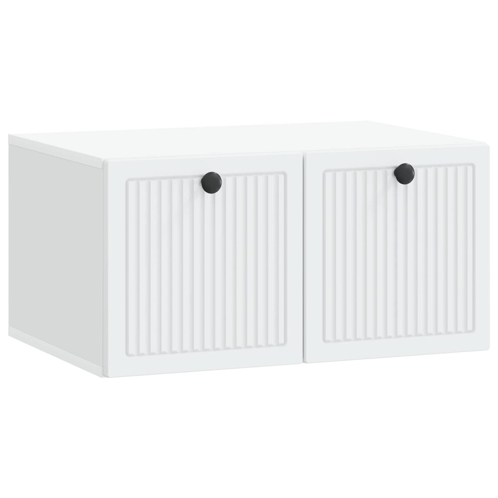 Vidaxl Wall-Mounted Tv Cabinet White 59.5 X 41 X 30 Cm Engineered Wood
