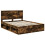 VidaXL vidaXL Bed Frame Smoked Oak 150 x 200 cm Solid Pine Wood 5