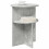 VidaXL vidaXL Side Table Concrete Grey Ø 39.5 x 55 cm Engineered Wood 4
