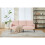 (Pink, Corduroy) Double-Seat Sofa – Stylish & Compact Design 4