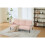 (Pink, Corduroy) Double-Seat Sofa – Stylish & Compact Design 5
