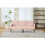 (Pink, Corduroy) Double-Seat Sofa – Stylish & Compact Design 3