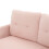 (Pink, Corduroy) Double-Seat Sofa – Stylish & Compact Design 14