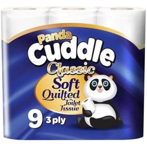 Panda Panda Cuddle 60 Rolls 3 Ply Luxury Toilet Tissue 1
