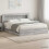 VidaXL vidaXL Bed Frame with Storage Grey Sonoma 200 x 200 cm Engineered Wood 1