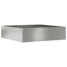 vidaXL Lawn Edging Silver 50 x 50 x 13 cm Galvanised Steel