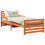VidaXL vidaXL Bed Frame with Headboard Wax Brown 80 x 200 cm Engineered Wood 3
