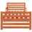 VidaXL vidaXL Bed Frame with Headboard Wax Brown 80 x 200 cm Engineered Wood 4