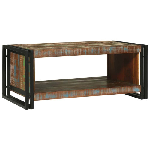 VidaXL vidaXL Coffee Table Multicolour 90 x 50 x 38 cm Solid Reclaim Wood 2