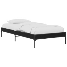 vidaXL Bed Frame Black Oak 80 x 200 cm Engineered Wood