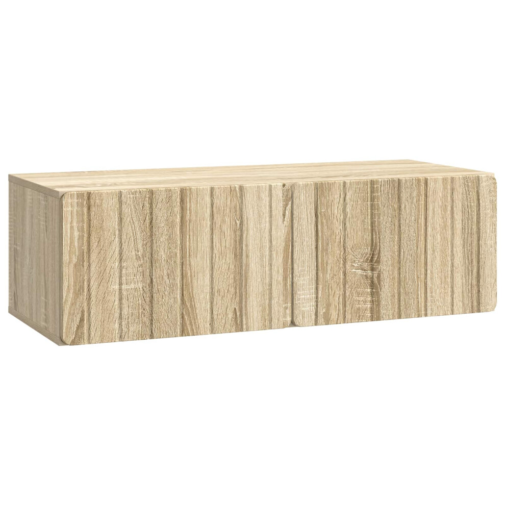 Vidaxl Wall-Mounted Tv Cabinet Wall-Mounted Sonoma Oak 98 X 41 X 30 Cm