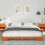 VidaXL vidaXL Bed Frame Brown 200 x 220 cm Solid Pine Wood 3