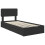 VidaXL vidaXL Storage Bed with Headboard Black 90 x 190 cm Engineered Wood 4