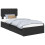 VidaXL vidaXL Storage Bed with Headboard Black 90 x 190 cm Engineered Wood 2