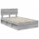 VidaXL vidaXL Bed Frame Grey Sonoma 135 x 190 cm Solid Pine Wood 5