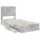 VidaXL vidaXL Storage Bed Concrete Grey 90 x 190 cm Engineered Wood 5