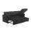(Black, Corduroy) Pull-Out Bed Sofa with Storage Chaise 13