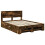 VidaXL vidaXL Bed Frame Smoked Oak 140 x 200 cm Engineered Wood 5