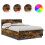 VidaXL vidaXL Bed Frame Smoked Oak 140 x 200 cm Engineered Wood 4