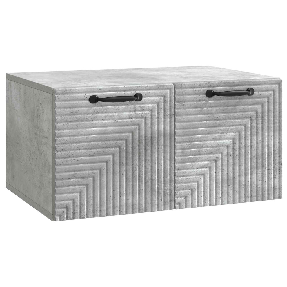 Vidaxl Wall-Mounted Tv Cabinet Concrete Grey 59.5 X 41 X 30 Cm