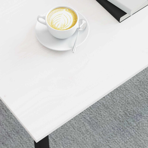 VidaXL vidaXL Coffee Table White 100 x 50 x 45 cm Solid Pine Wood 2
