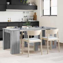 vidaXL Dinning Table 180 x 85 x 75 cm Engineered Wood Grey Sonoma