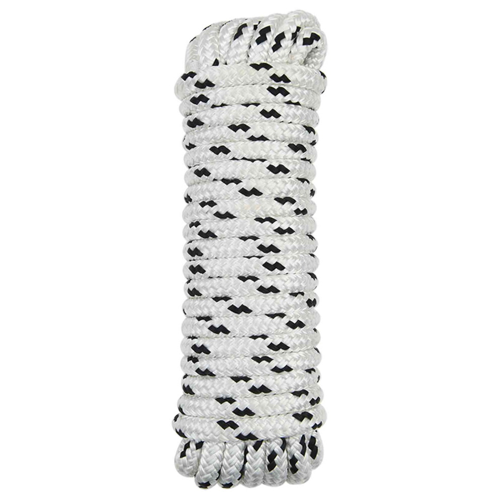 Vidaxl Boat Rope 15 M 1.2 White And Black Polyester 8721451217138