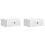 VidaXL vidaXL Wall-Mounted Bedside Cabinet with Drawer 2 pcs High Gloss White 1