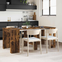 vidaXL Dinning Table 180 x 85 x 75 cm Engineered Wood Smoked Oak