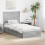 VidaXL vidaXL Storage Bed Concrete Grey 90 x 190 cm Engineered Wood 1