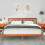 VidaXL vidaXL Bed Frame Brown 200 x 200 cm Solid Pine Wood 3