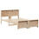 VidaXL vidaXL Bed Frame with Headboard Brown 140 x 190 cm Engineered Wood 4