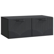 vidaXL Wall-Mounted TV Cabinet Black 78.5 x 41 x 30 cm Engineered Wood